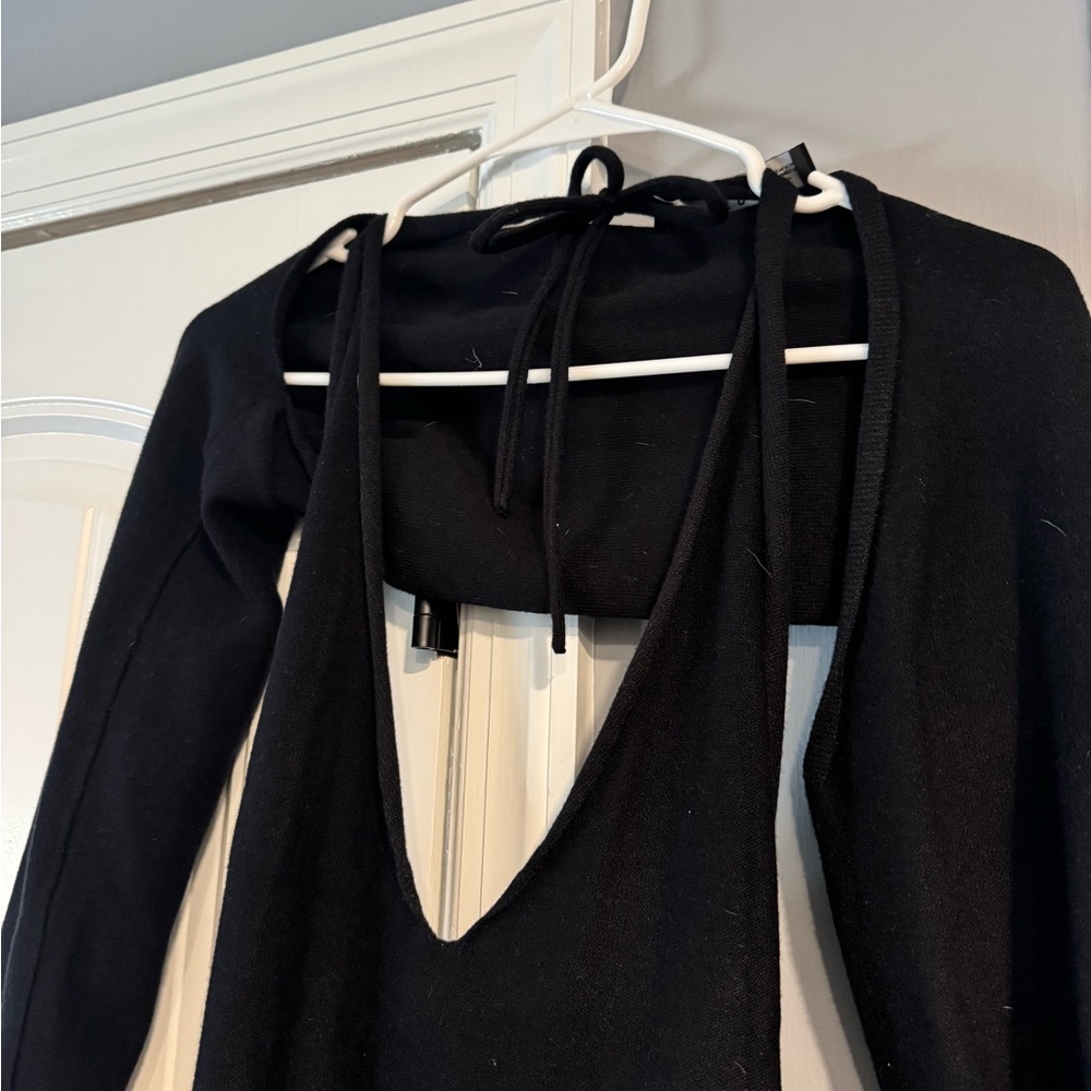LIONESS BLACK TWO PIECE HALTER DRESS AND SHRUG SIZE 10 NWT - Picture 3 of 7